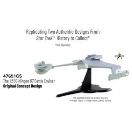 Star Trek TOS DieCast Replica 1/350 Klingon D7 Battle Cruiser Original Concept Design heo EU Exclusive 66 cm