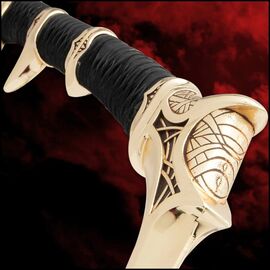 Kit Rae Swords of the Ancients Replica Savathos-Mithrodin War Sword Gold Version 111 cm