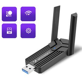 Wozinsky WAX-1800 Dual-Band Wireless USB 3.0 WiFi 6 Adapter - Black