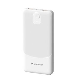 Powerbank Wozinsky Wpower WPBBK-3 10000 mAh 10W 2x USB-A 2A - white