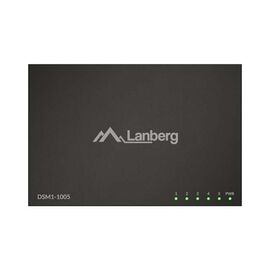 LANBERG DSM1-1005 SWITCH 5X 1GB/S UNMANAGED GIGABIT ETHERNET DESKTOP 12V (METAL CASE)
