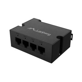 LANBERG DIN-FE4-AT-30W SWITCH 1XIN 3X OUT 100MB POE EXTENDER FAST ETHERNET DIN RAIL AT 30W