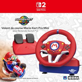HORI - Mario Kart Racing Wheel Pro MINI - Red - Switch 2 / Nintendo Switch 2