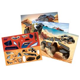 Dino World - Monster Cars Sticker Fun (0414206) / Toys