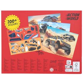 Dino World - Monster Cars Sticker Fun (0414206) / Toys
