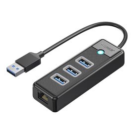 Orico PW3UR25-U3 USB Hub 4-Port 3x USB-A 3.0 1x RJ45 2.5G Ethernet 1 m - Black