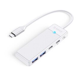 Orico PAPW2AC-C3 USB Hub 4-port 2x USB-A 3.0 1x USB-C 3.0 with USB-C PD 100W charging 0.15m - white