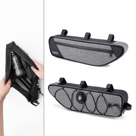 Torba pod ramę 2L Rockbros TL003 ROAD TO SKY wodoodporna – szara