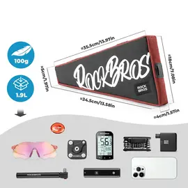 Torba trójkątna Rockbros G008 Flash Journey – XL, czerwona