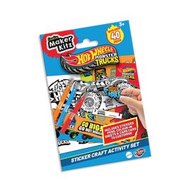 Hot Wheels - Monster Trucks Sticker Craft Activity Set (BLA30000) / Toys