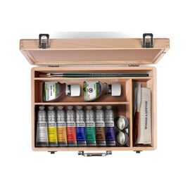 Winsor & Newton - Winton Oil Wooden Set 8x37ml +Accessories (839985) / Toys