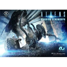 Aliens (Film) Ultimate Diorama Masterline Statue Warrior Xenomorph for Queen Alien 23 cm