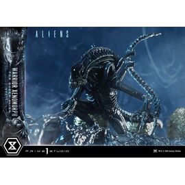 Aliens (Film) Ultimate Diorama Masterline Statue Warrior Xenomorph for Queen Alien 23 cm