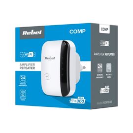 Rebel Wi-Fi signal amplifier KOM1030 white