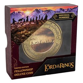 Lord of the Rings Coin with Display Stand The Fellowship