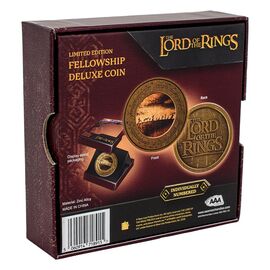 Lord of the Rings Coin with Display Stand The Fellowship