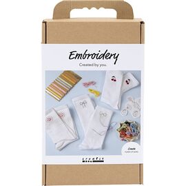 DIY Kit - Craft Kit Embroidery, socks, white, 1 pack (9772641) / Toys