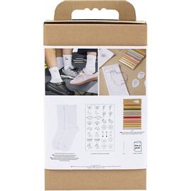 DIY Kit - Craft Kit Embroidery, socks, white, 1 pack (9772641) / Toys