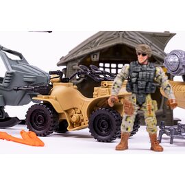 Special Forces - Military set including boat, helicopter, ATV and accessories (520374) / Toys