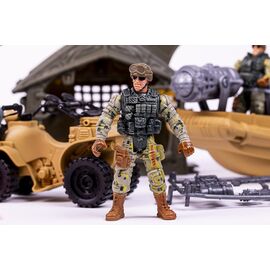 Special Forces - Military set including boat, helicopter, ATV and accessories (520374) / Toys