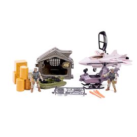 Special Forces - Military set with fighter jet, helicopter, boat and accessories (520370) / Toys