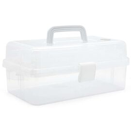 TOYMAX - Storage box with 2 shelves, 31 x 14.2 x 17.5 cm, clear (714225) / Toys