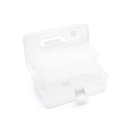 TOYMAX - Storage box with 2 shelves, 31 x 14.2 x 17.5 cm, clear (714225) / Toys