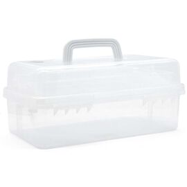 TOYMAX - Storage box with 2 shelves, 31 x 14.2 x 17.5 cm, clear (714225) / Toys