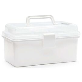 TOYMAX - Storage box with insert, 20x10x10cm, white/clear (714222) / Toys