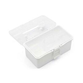 TOYMAX - Storage box with insert, 20x10x10cm, white/clear (714222) / Toys