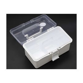 TOYMAX - Storage box with insert, 20x10x10cm, white/clear (714222) / Toys