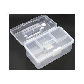 TOYMAX - Storage box with insert, 25.5 x 13.5 x 14.5 cm, clear (714223) / Toys