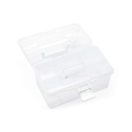 TOYMAX - Storage box with insert, 25.5 x 13.5 x 14.5 cm, clear (714223) / Toys