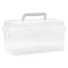 TOYMAX - Storage box with insert, 25.5 x 13.5 x 14.5 cm, clear (714223) / Toys
