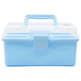 TOYMAX - Storage box with insert, 25.5 x 13.5 x 14.5 cm, light blue (714224) / Toys