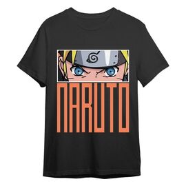 Naruto T-Shirt Naruto Eyes Black Size S