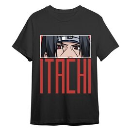Naruto Shippuden T-Shirt Itachi Eyes Black Size S