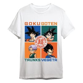 Dragon Ball Super T-Shirt Goku, Goten, Trunks, Vegeta White Size L