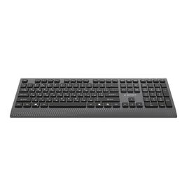 Gembird KB-MCH-06-CYRL Slim wired multimedia keyboard with Type-C adapter, Cyrillic layout, black