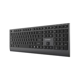 Gembird KB-MCH-06-CYRL Slim wired multimedia keyboard with Type-C adapter, Cyrillic layout, black