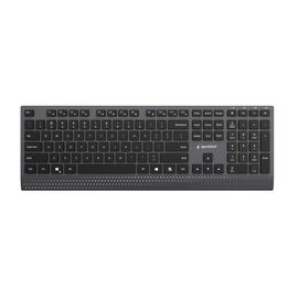 Gembird KB-MCH-06 Slim wired multimedia keyboard with Type-C adapter, US layout, black