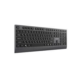 Gembird KB-MCH-06-CYRL Slim wired multimedia keyboard with Type-C adapter, Cyrillic layout, black
