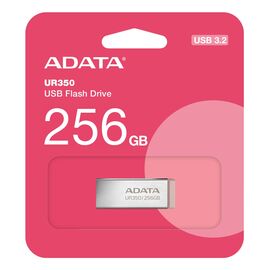 ADATA UR350 USB flash drive 256 GB USB Type-A 3.2 Gen 1 (3.1 Gen 1) Brown, Stainless steel