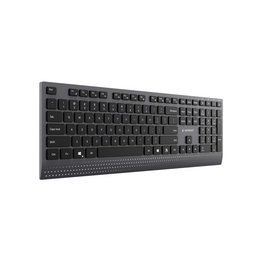 Gembird KB-MCH-06 Slim wired multimedia keyboard with Type-C adapter, US layout, black