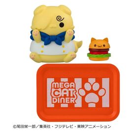 One Piece Mega Cat Project Mini Figures NyanPieceNyan! Diner! 3 cm Blind Box Display (6)