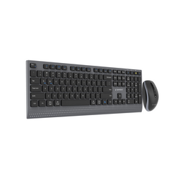 Gembird KBS-WPS-02 Dual-mode slim wireless desktop set, 2.4G+BT, US layout