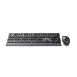 Gembird KBS-WPS-02 Dual-mode slim wireless desktop set, 2.4G+BT, US layout