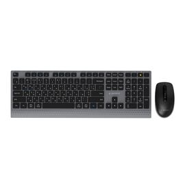 Gembird KBS-WPS-02-CYRL Dual-mode slim wireless desktop set, 2.4G+BT, RU layout