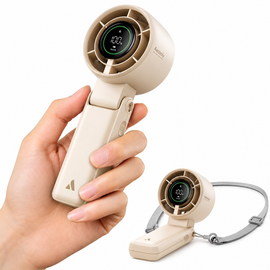 AECOOLY Halo 02 Portable Handheld Fan, Beige