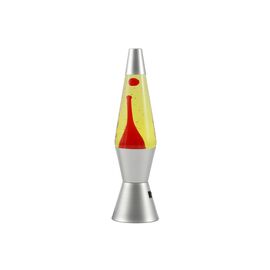 iTotal - Spaceship LED Lava Lamp - Silver Base, Yellow Liquid, Red Wax (XL3326) / Baby and Children